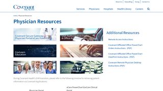 Physician Resources | Covenant Health