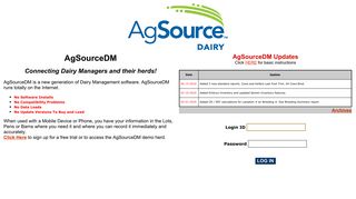 AgSourceDM Login