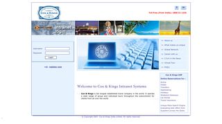 Cox And Kings (India) Limited - INTRANET Login