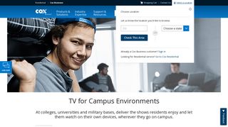 University TV & Cable Service for Campus | Cox Business