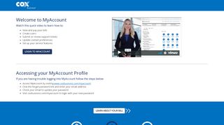 Welcome to MyAccount - Cox Business
