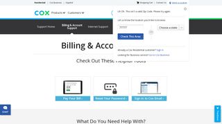 Residential Billing and Account Support | Cox Communications