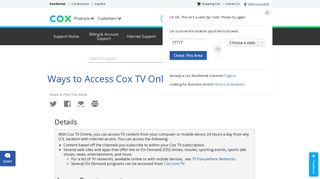Ways to Access Cox TV Online