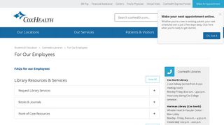 For Our Employees | CoxHealth