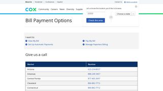 Bill Payment Options | Cox Communications