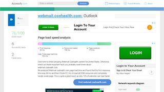 Access webmail.coxhealth.com. Outlook