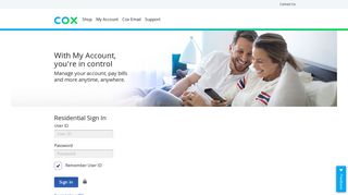 Sign In to Your Cox Account | Cox Communications