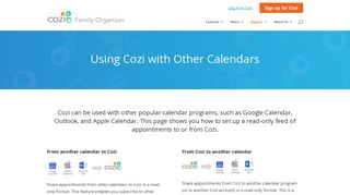 Using Cozi with Other Calendars | Cozi Family Organizer