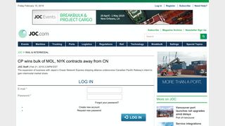 Canada: CP wins bulk of MOL, NYK contracts away from CN - JOC.com