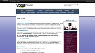 VBOA CPA exam - Virginia Board of Accountancy