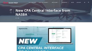 New CPA Central Interface from NASBA | Gleim CPA Review