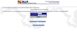 CPA Login Page - DLLR