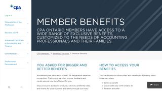 Member Benefits | CPA Ontario