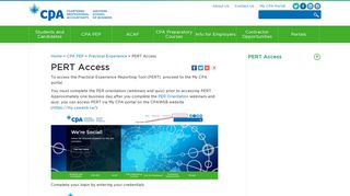 CPAWSB - PERT Access