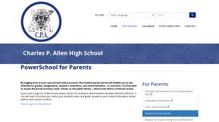 PowerSchool for Parents | Charles P. Allen High