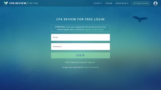 CPA Review for Free | Login