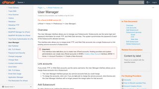 User Manager - Version 68 Documentation - cPanel Documentation