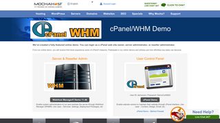 cPanel/WHM Demo - MochaHost