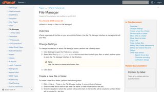 File Manager - Version 68 Documentation - cPanel Documentation