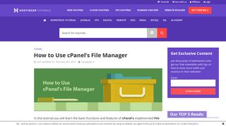 How to Use cPanel's File Manager - Hostinger