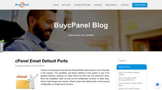 cPanel Email Default Ports - BuycPanel