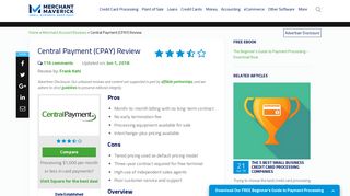 Central Payment (CPAY) Review 2019 | Reviews, Ratings, Complaints