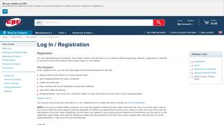 Log In / Registration | CPC