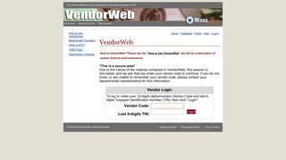 Log In - VendorWeb-Office of the Comptroller