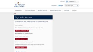 Sign In for Access | CPCU Society