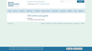 CPD online user guide | General Pharmaceutical Council