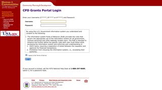 CPD Grants Portal Login
