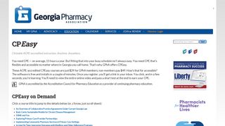 CPEasy » Georgia Pharmacy Association