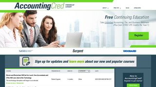 AccountingCred: Free CPE Webinars for CPA | Earn CPE Credit Free
