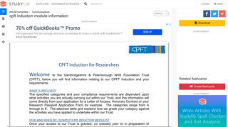 cpft induction module information - studylib.net