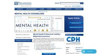 Mental Health Counselors - Philadelphia Insurance Companies
