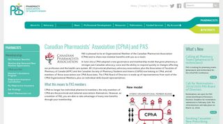 Pharmacy Association of Saskatchewan - CPhA and PAS
