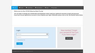 Welcome to the CPHR Alberta Web Portal