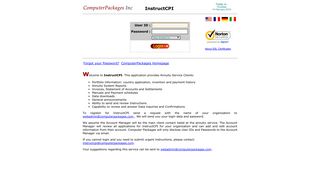 InstructCPI Login Page - Computer Packages Inc