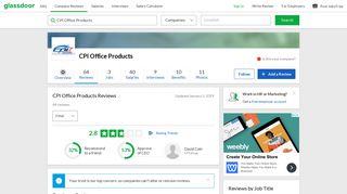 CPI Office Products Reviews | Glassdoor