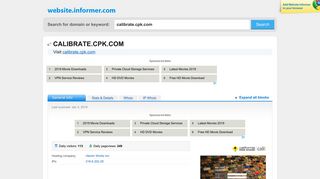 calibrate.cpk.com at Website Informer. Visit Calibrate Cpk.