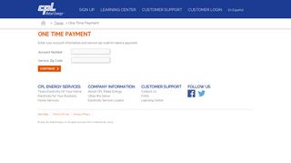 Pay Your Texas Electricity Bill Online | CPL Retail Energy
