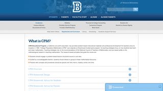 What is CPM? - Bellarmine College Preparatory