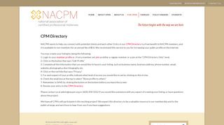 CPM Directory | National Association of Certified Professional ...