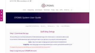 Soft Key Setup | CPOMS: Safeguarding and Child Protection Software ...