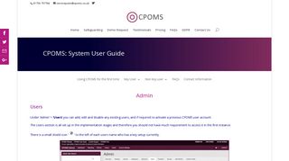 Users | CPOMS: Safeguarding and Child Protection Software for Schools