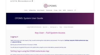 Full System Access | CPOMS: Safeguarding and Child Protection ...