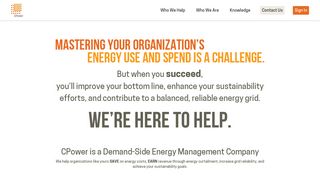 CPower Energy Management - We're here to help.