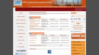 NTPC Limited eProcurement Portal