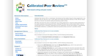 Calibrated Peer Review: Home
