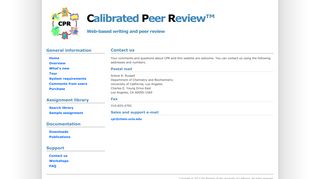 Contact us - Calibrated Peer Review - UCLA.edu